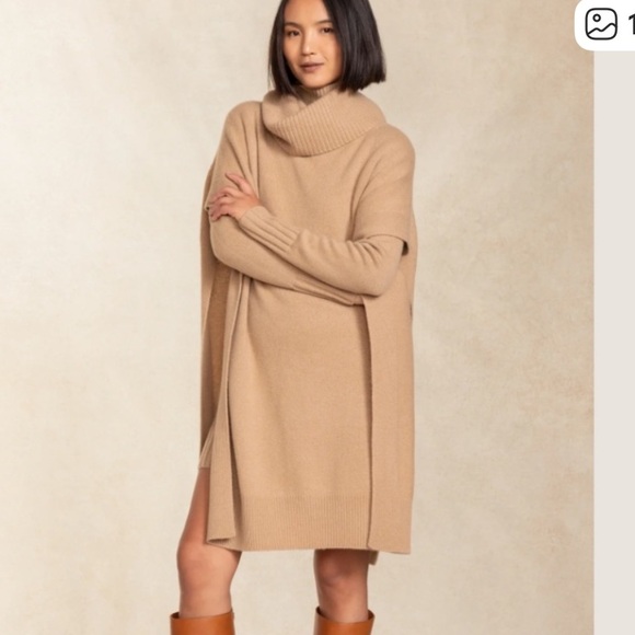 Turtleneck Cashmere Poncho from NakedCashmere - Picture 6 of 7